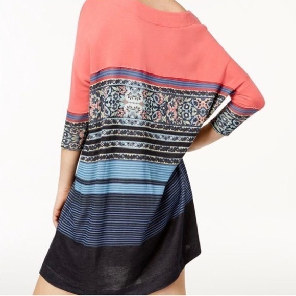 Free People Steppin Out Modal Tee Tunic Sz. Medium - Picture 4 of 11